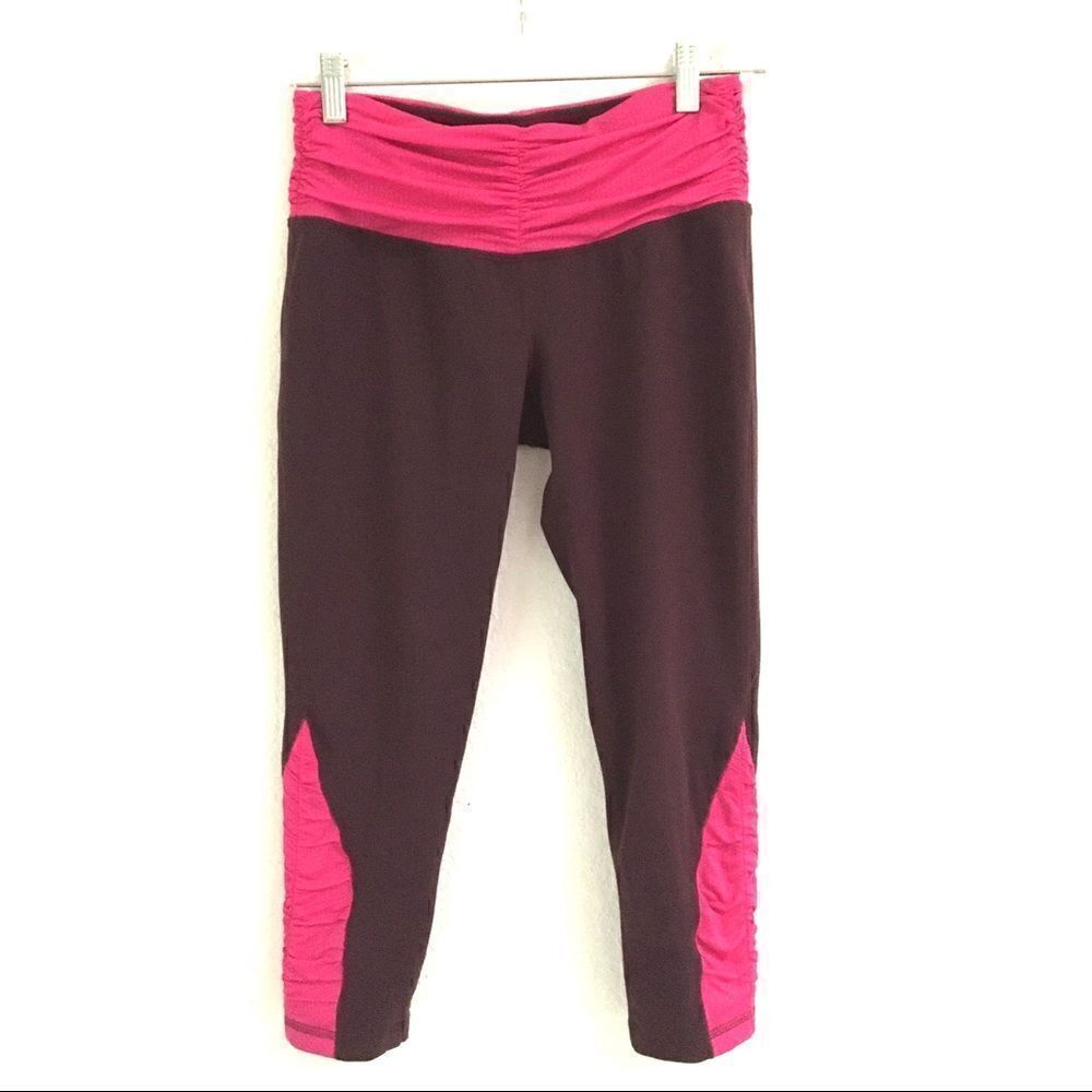 Patagonia Pliant ruched cropped leggings S